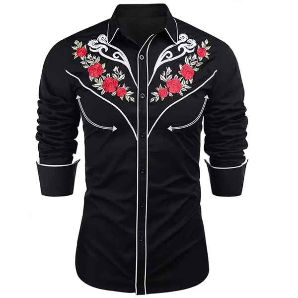 Top Men's Shirt Western Tribal Ethnic Style Designer Design Rose High Quality Luxury Men Sports Leisure Outdoor Party 2023 New - AliExpress 200000343