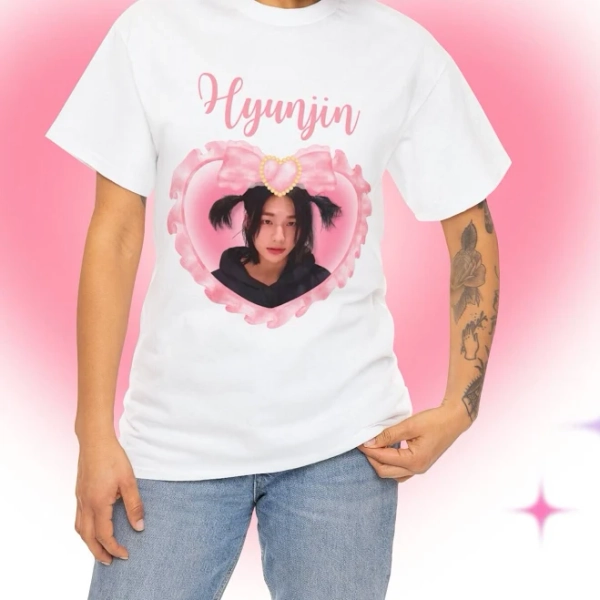 Stray Kids Hyunjin Coquette Bow Kpop Shirt