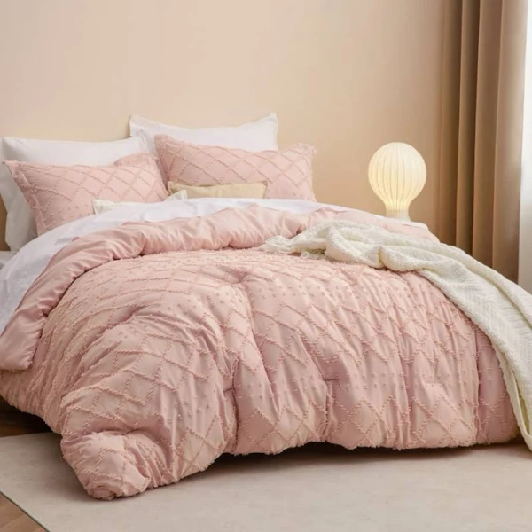 Bedsure GentleSoft Vintage Farmhouse Comforter Set