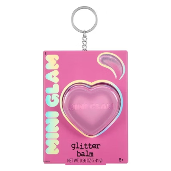 Mini Glam Cosmetics - Heart Glitter Balm Berry