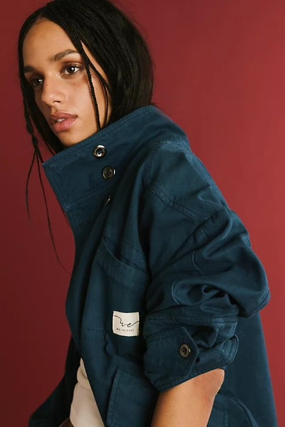 We The Free Collins Washed Canvas Funnel-Neck Jacket