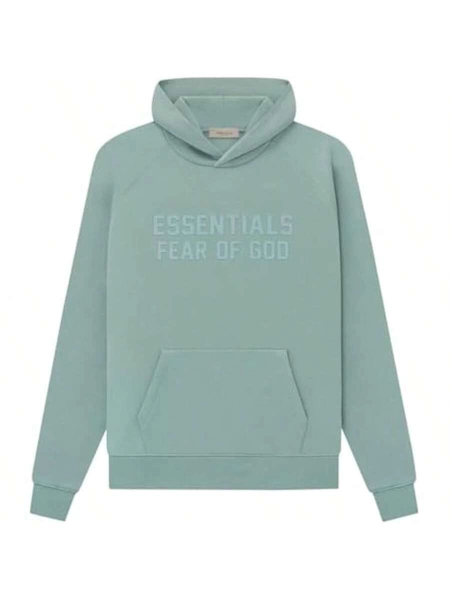 Essentials -Fear Of God Oversized Hoodie Collection FW21-FW2 MEN WOMEN Hoodie Vintage Flocking Craftsmanship Combined With Modern Breathable Technology, Warm Cotton Flocking, Loose Urban Functional Wear, High-End Cotton To Create An Urban Street Style, Loose Silhouette Non-Ge