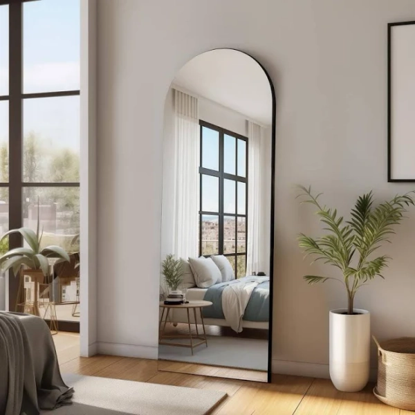 Ebern Designs Arched Full Length Mirror