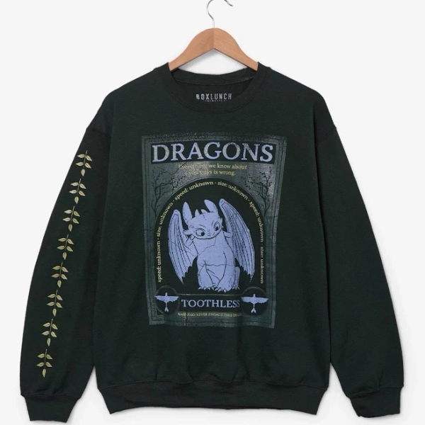 DreamWorks How To Train Your Dragon Toothless Crewneck