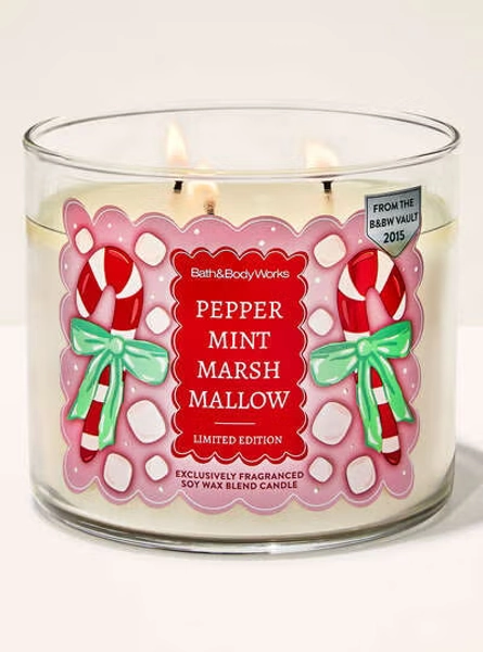 Peppermint Marshmallow 3-Wick Candle