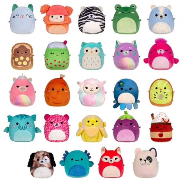 Squishmallows 2.5" MicroMallows Blinds Stuffed Animal: Plush Kids Toy, Polyester, Animal Design Varies