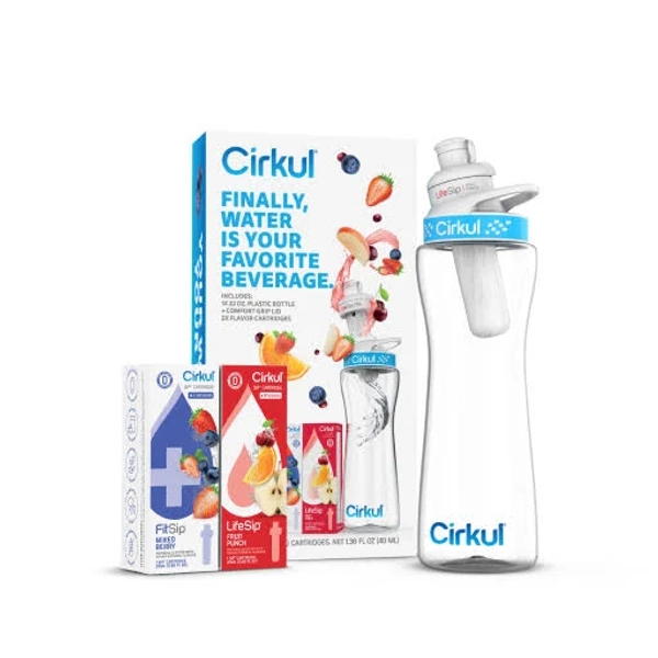 Cirkul 22oz Plastic Water Bottle Starter Kit