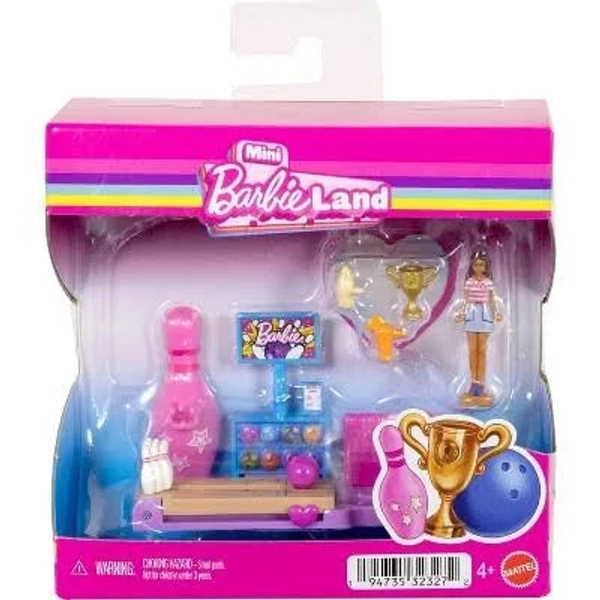 Barbie Mini Barbie Land Doll and Bowling Alley Playset