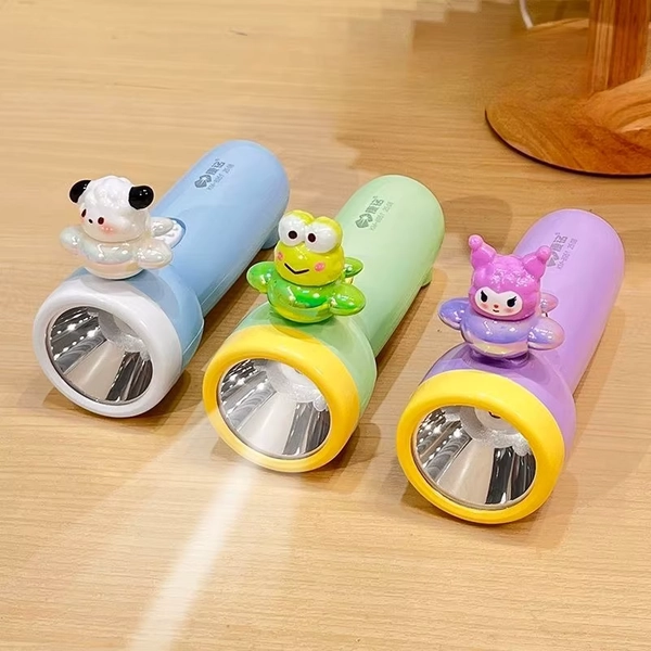 Anime Cartoon Kawaii Sanrio 2026 NEW Kuromi Children Flashlight Mini Portable Household Use Strong Light Charging Small Lighting - AliExpress 26