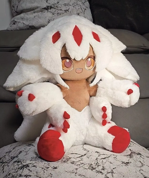 40 CM Made in Abyss Faputa Cosplay Plush Stuffed Cotton Cute Body Change Clothes Doll Dress Up Toys Cushion Birthday Gift
