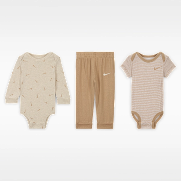 Nike Baby (0-9M) 3-Piece Bodysuits and Pants Set