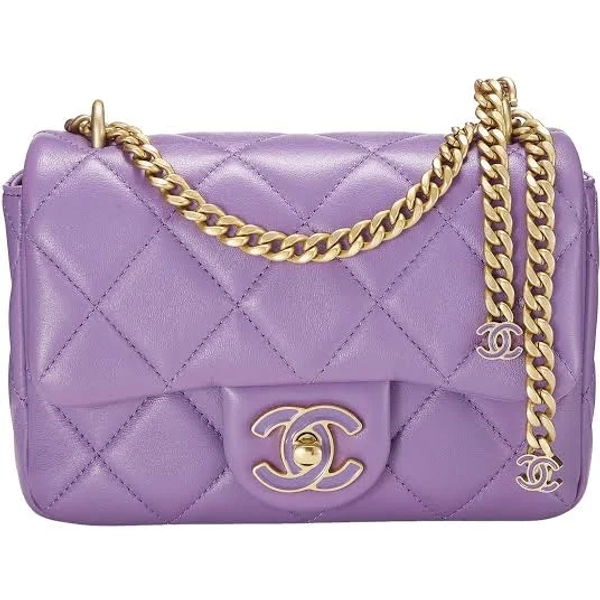 CHANEL Women's Lambskin Flap Mini Bag