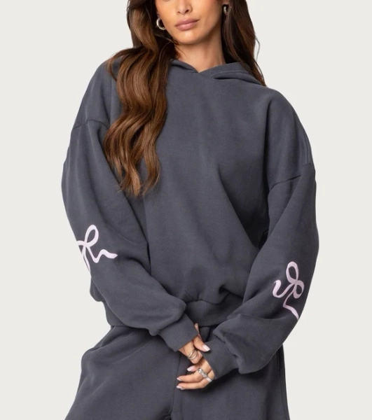 Edikted Women's Bonney Bow Hoodie