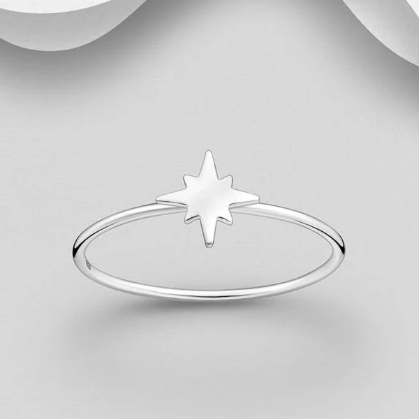 925 Sterling Silver Star Ring