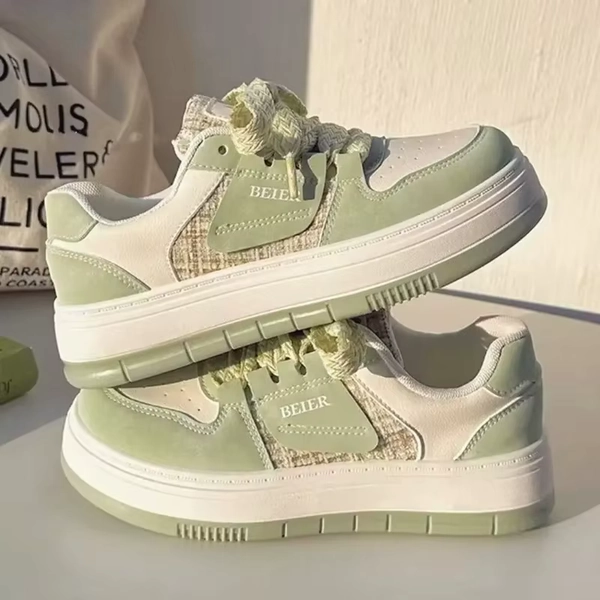 Spring Autumn New Women's Thick Bottom Shoes Versatile Trendy Design Canvas Rubber Bottom Adult Lace Up Tennis Shoes for Women - AliExpress 