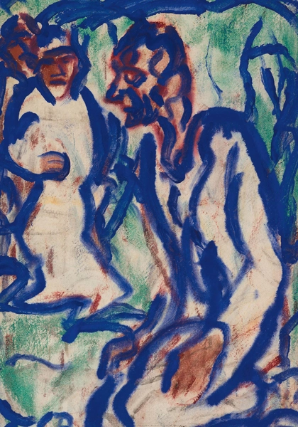 Christian Rohlfs - Kneeling Poster 21x30 cm