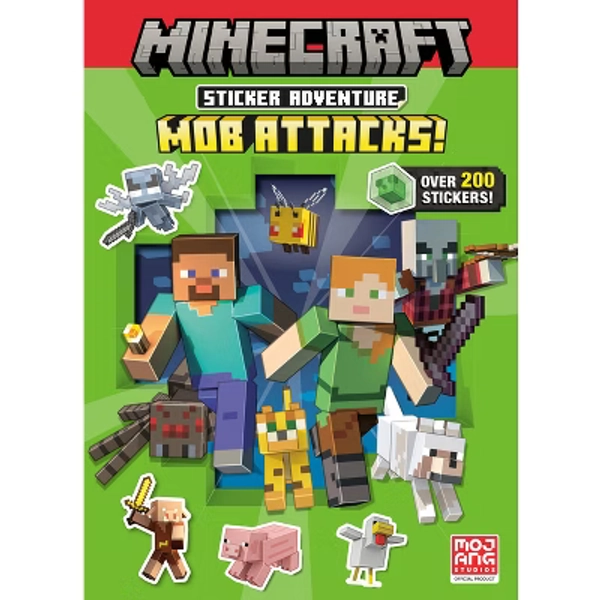 Minecraft Sticker Adventure: Mob Attacks! (Minecraft) - by Random House (Paperback)