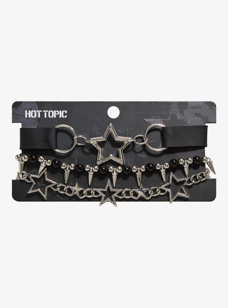 Star Chain Spike Choker Set