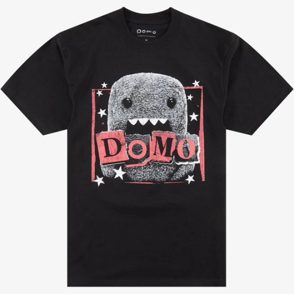 Domo Name Plate Graphic T-Shirt - Black - Extra Large