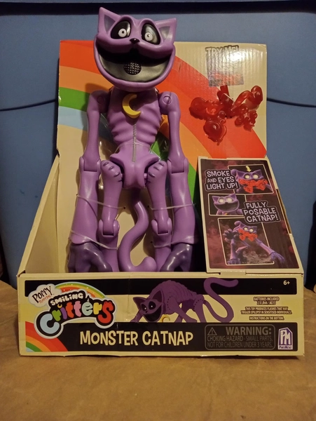 Poppy Playtime Smiling Critters Monster Catnap 12" Figure DAMAGED BOX