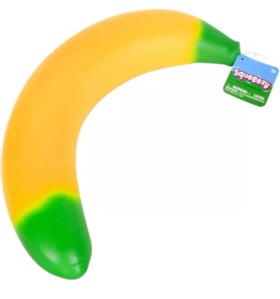 Keto Candy Girl Jumbo Squishy Banana Stretches 6 Feet! Stress Relief Toy