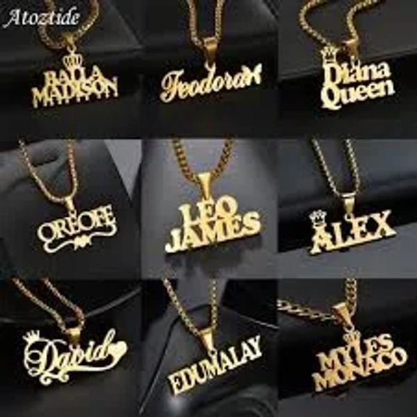 Shop custom name necklace aliexpress Cheap Sale
