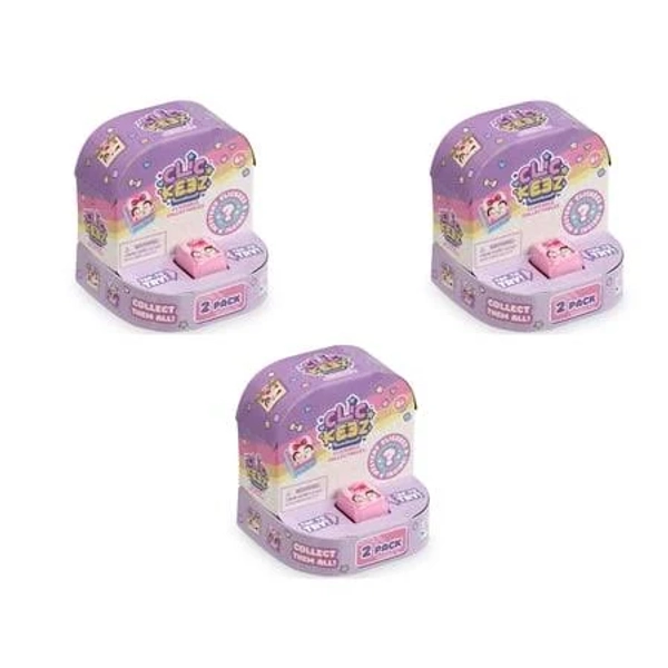 Clickeez Keyboard Key Fidget Toys 3-Piece Bundle