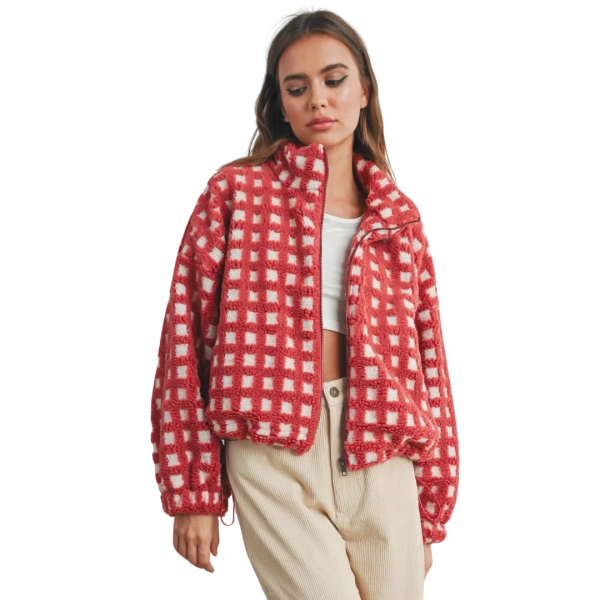Fuzzy Sherpa Jacket – Golden Hour Gift Co