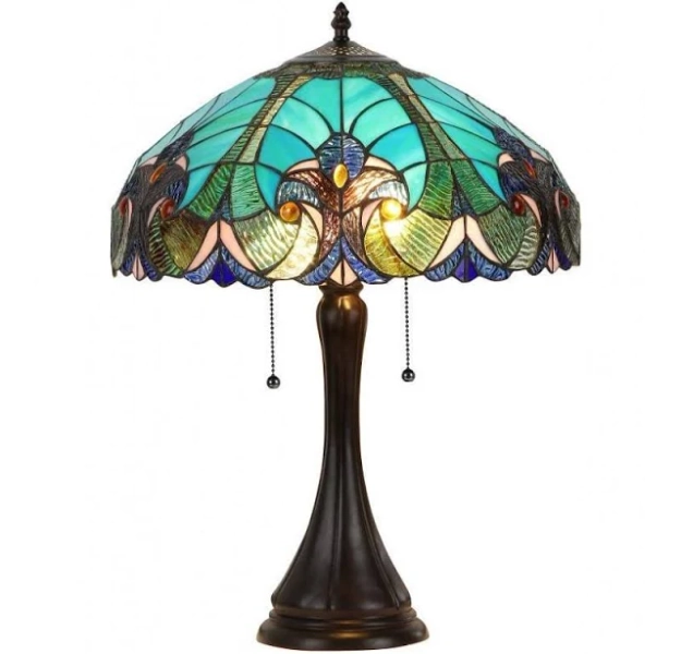 Chloe Tiffany Style Victorian 2-light Table Lamp