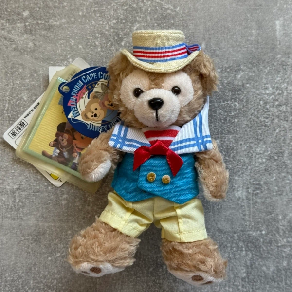 Tokyo DisneySea “Hello from Cape Cod” Duffy Plush Badge | 14 cm | With Tags | Japan Import | Snows Mini - Importing Japan to the UK