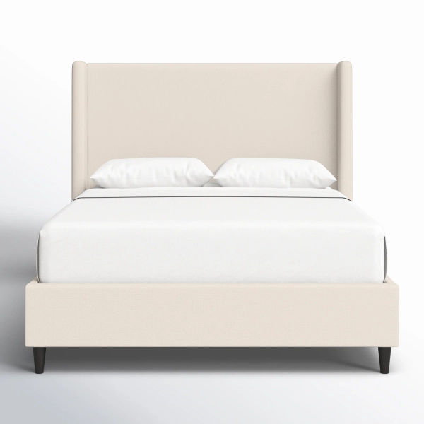 Ana Upholstered Wingback Platform Bed