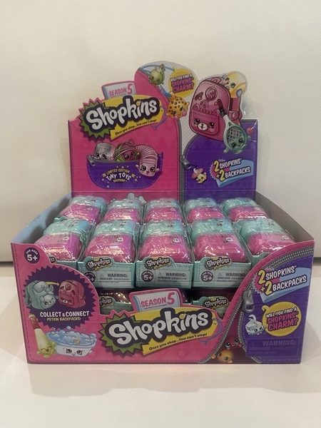 Shopkins Season 5 Backpacks BRAND NEW Sealed Display Full Case 30pcs