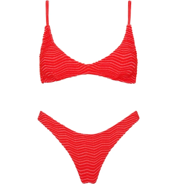 Triangl Maia Mato Terry Towelling Bikini Set Top