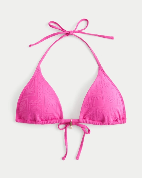 Jacquard Multi-Way Triangle Bikini Top