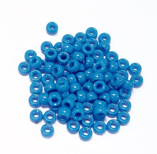 1,000 True Blue 6.5x4mm Mini Pony Beads for school church crafts decor kandi jewelry