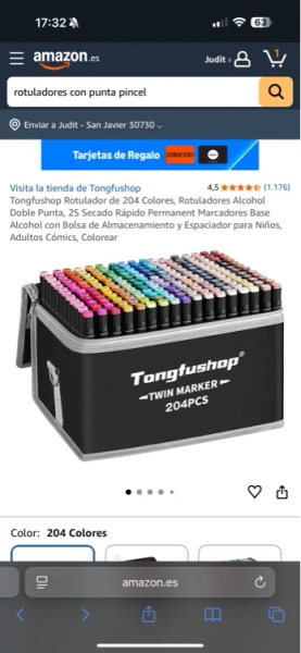 Tongfushop 204 Colors Marker Pens, Double Ended Alcohol Markers, 2S Quick Dry Permanent Alcohol Based Markers with Storage Bag and Spacer for Kids, Adults Comics, Coloring : Amazon.es: Office Products