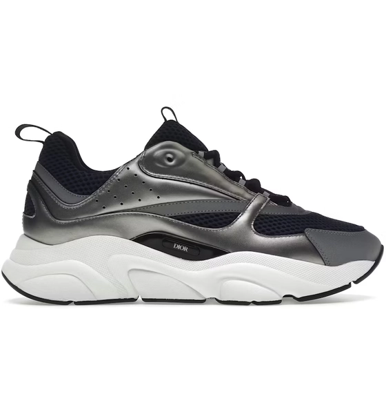 Dior B22 Blue Technical Mesh Silver-Tone White