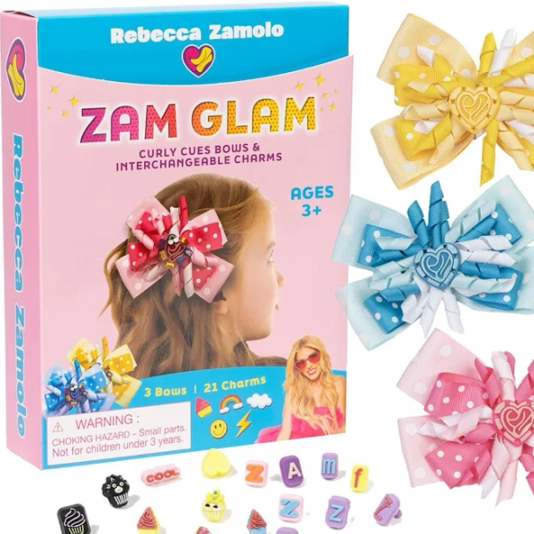 Rebecca Zamolo Women's Glam Hair Bow Kit with Interchangeable Charms