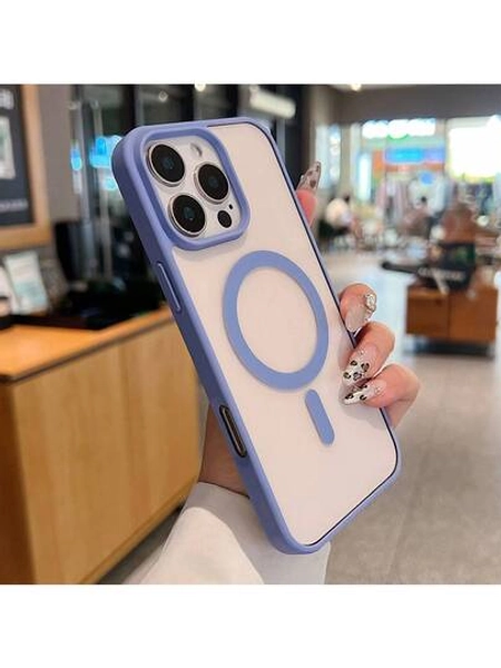 Transparent Magnetic Phone Case Compatible With IPhone 17 Pro Max 16 15 14 13 12 11 Pro Plus Max Mini 7 8 SE 16e 7P X XR XsMax Shockproof Cover Compatible With Samsung S25 Ultra S24 Ultra S23 FE S22+