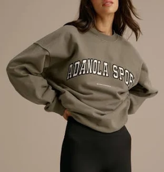 Adanola Women's Logo-Embroidered Relaxed-Fit Sweatshirt