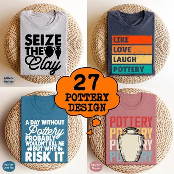 Funny Pottery Shirts, Trendy Pottery Shirts, Pottery Tee, Pottery Gift, Pottery Artist Shirt, Ceramics Shirt, Pottery Lover Gift, Clay Shirt