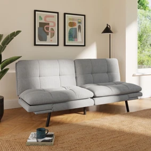 Harrison Quilted Chenille Clic Clac Sofa Bed