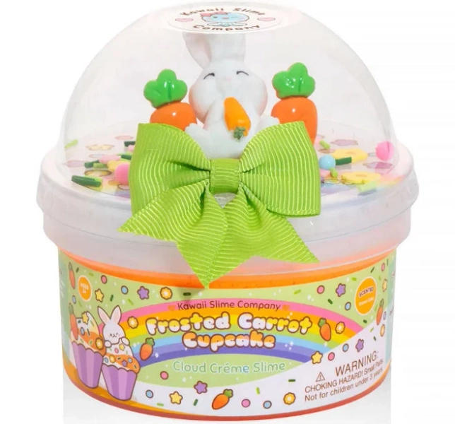 LilTulips Frosted Carrot Cupcake Slime