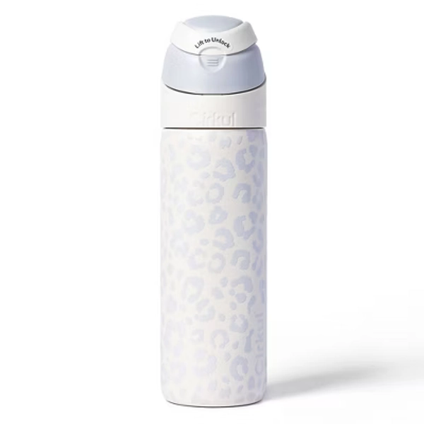 Cirkul Luxe Leopard StrawSip Flip Bottle - 26oz