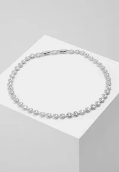 UNA ANGELIC TENNIS NECKLACE ROUND CUT - Collana - silver-coloured