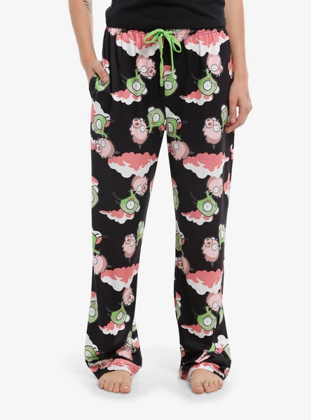 Invader Zim GIR Pig Clouds Pajama Pants