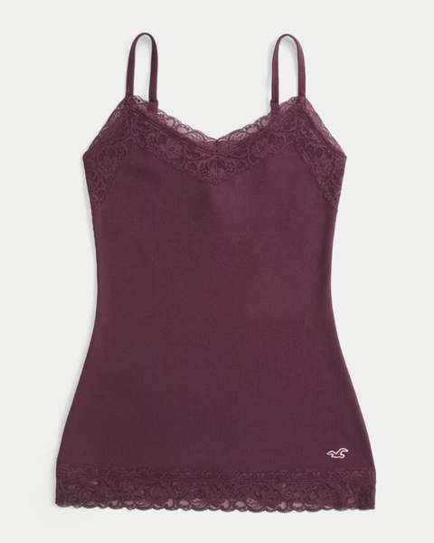 Lace Trim Layering Cami
