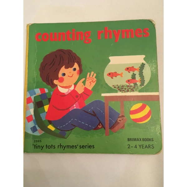1980 'Counting Rhymes' Hardboard Children's Book