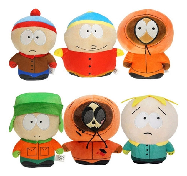 South Park Plush Set: 6 Collectible Dolls - Kenny, Kyle & More