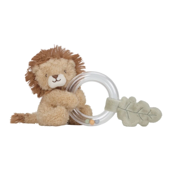 Ring Rattle Lion - Yellow